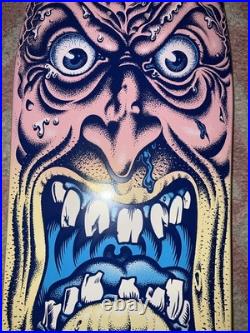 Rob Roskopp Pink and Yellow Santa Cruz Face Skateboard Deck Limited Edition