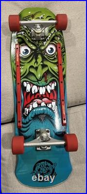 Rob Roskopp Rare Face Skateboard Santa Cruz Complete Used Gripped Slime Balls