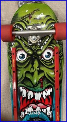 Rob Roskopp Rare Face Skateboard Santa Cruz Complete Used Gripped Slime Balls