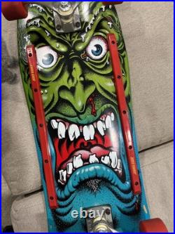 Rob Roskopp Rare Face Skateboard Santa Cruz Complete Used Gripped Slime Balls