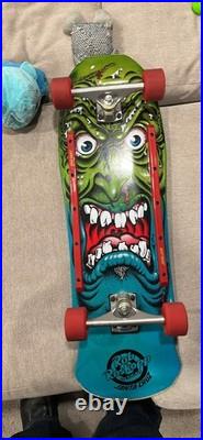 Rob Roskopp Rare Face Skateboard Santa Cruz Complete Used Gripped Slime Balls