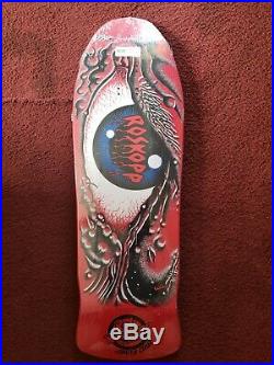 Rob Roskopp Santa Cruz Eye Skateboard Deck RED Reissue New In Shrink