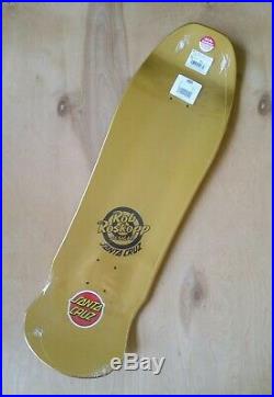 Rob Roskopp Santa Cruz Face Gold Foil Skateboard Deck 9.5IN Vans Exclusive