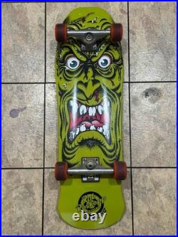 Rob Roskopp Santa Cruz Skateboard Deck Green Face Reissue with Industrial Trucks