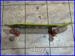 Rob Roskopp Santa Cruz Skateboard Deck Green Face Reissue with Industrial Trucks
