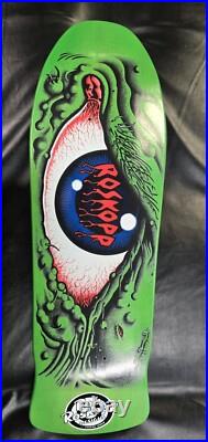 Rob Roskopp Santa Cruz Thirty Fn Years Eye Skateboard Deck Green Santa Cruz Rare