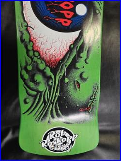 Rob Roskopp Santa Cruz Thirty Fn Years Eye Skateboard Deck Green Santa Cruz Rare