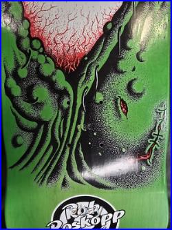 Rob Roskopp Santa Cruz Thirty Fn Years Eye Skateboard Deck Green Santa Cruz Rare