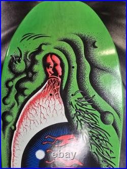 Rob Roskopp Santa Cruz Thirty Fn Years Eye Skateboard Deck Green Santa Cruz Rare