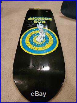 Rob Roskopp Signed Reissue Skateboard Deck Santa Cruz Vintage