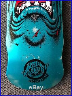 Rob Roskopp Skateboard Deck Santa Cruz metallic blue