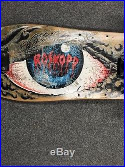 Rob roskopp santa cruz skateboard the eye from 1989 vintage rare Jim Phillips