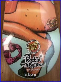 Rockin' Jelly Bean x Santa Cruz Collaboration Erostika of Mondo Skateboard Deck