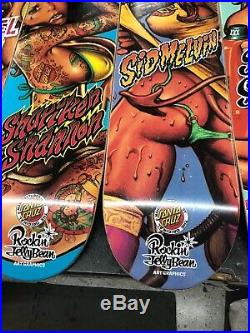 Rockin jelly bean/ Santa Cruz Skateboard Set Of 4