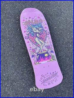 SALBA Santa Cruz Witch Doctor Reissue Skateboard SKATE Deck Light Pink ALBA New