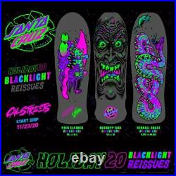 SANTA CRUZ BLACKLIGHT Roskopp Face Skateboard reissue deck 9.5
