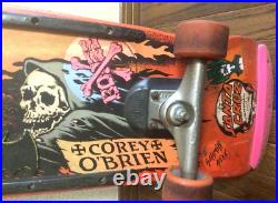 SANTA CRUZ COREY O'BRIEN Complete Skateboard Deck Vintage 1980s Super rare