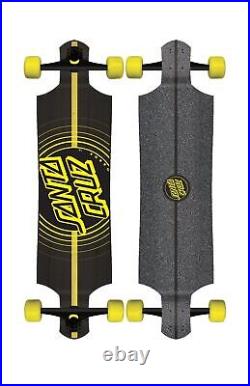 SANTA CRUZ Impact Drop Down Cruzer Complete Skateboard, Assorted, 40in L x 10