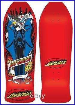 SANTA CRUZ Jeff Grosso Demon Skateboard Deck 10 x 30.1 Red Old School Re Issue