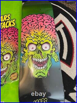 SANTA CRUZ Mars Attacks MARTIAN Skateboard Deck Sealed NEW 2018 sealed