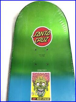 SANTA CRUZ Mars Attacks MARTIAN Skateboard Deck Sealed NEW 2018 sealed