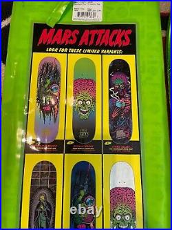 SANTA CRUZ Mars Attacks MARTIAN Skateboard Deck Sealed NEW 2018 sealed