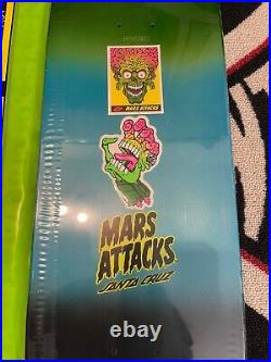 SANTA CRUZ Mars Attacks MARTIAN Skateboard Deck Sealed NEW 2018 sealed