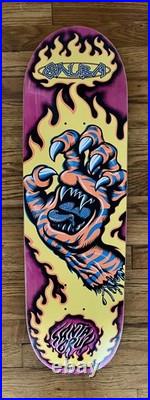 SANTA CRUZ SALBA SKATEBOARD DECK TIGER SCREAMING HAND JIM PHILLIPS Free Ship