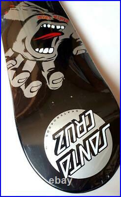 SANTA CRUZ Screaming Hand Black Limited Edition Skateboard Deck