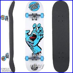 SANTA CRUZ Screaming Hand Complete Skateboard 7.75 x 31.4 WHITE Park Street