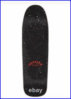 SANTA CRUZ Skateboard Deck DRESSEN ROSE CROSS SHAPED 9.31 X 31.94 BLACK