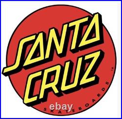 SANTA CRUZ Skateboard Deck DRESSEN ROSE CROSS SHAPED 9.31 X 31.94 BLACK