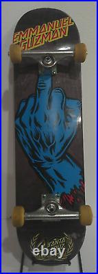 SANTA CRUZ Skateboard Deck EMMANUEL GUZMAN used deck 40th Anniversary from Japan