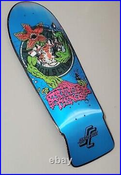 SANTA CRUZ Skateboard Deck Rob Roskopp x Stranger Things Lenticular Demigorgon
