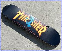 SANTA CRUZ Skateboard Deck THRASHER FLAM 7.25in Unused Item Imported from Japan