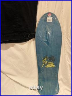 SANTA CRUZ VINTAGE Xl VEST SALVA TIGER EMBROIDERED With MATCHING REISSUE DECK