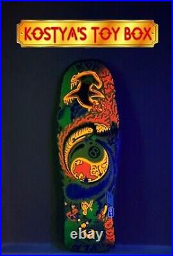 SANTA CRUZ WINKOWSKI DOPE PLANET 10.34 Black Light Skateboard Deck