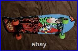 SANTA CRUZ X STRANGER THINGS MEEK SLASHER COMPLETE SKATEBOARD Netflix Deck