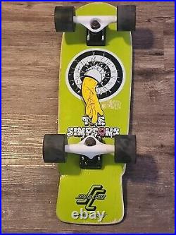 SANTA CRUZ skateboard deck SIMPSONS HOMER ONE DECK 10in DECK READ DISPLAY DECK