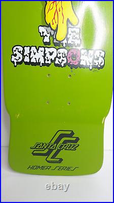 SANTA CRUZ skateboard deck SIMPSONS HOMER ONE DECK 10in Unused item from Japan