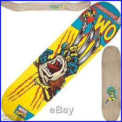 SANTA CRUZ x MARVEL COMICS Wolverine Hand Skateboard Deck Ltd Ed Screaming