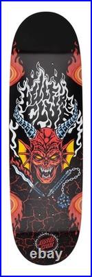 SANTA CRUZ x STRANGER THINGS HELLFIRE CLUB FLAMES 9 COMPLETE SKATEBOARD