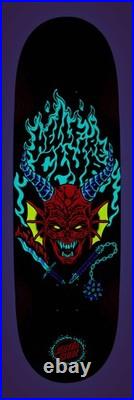 SANTA CRUZ x STRANGER THINGS HELLFIRE CLUB FLAMES 9 COMPLETE SKATEBOARD