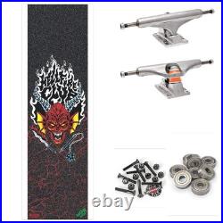 SANTA CRUZ x STRANGER THINGS HELLFIRE CLUB FLAMES 9 COMPLETE SKATEBOARD SANTA CRUZ x STRANGER THINGS HELLFIRE CLUB FLAMES 9 COMPLETE SKATEBOARD