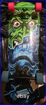 SANTA CRUZ x STRANGER THINGS Roskopp Face 80s Skateboard Complete 9.5 Cruiser