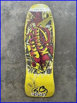 SIGNED 2013 Santa Cruz Jeff Kendall Graffiti Reissue Skateboard Deck Autographed
