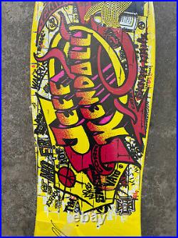 SIGNED 2013 Santa Cruz Jeff Kendall Graffiti Reissue Skateboard Deck Autographed