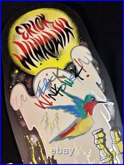 SIGNED Eric Winkowski Ghost Train Bird Doodle Santa Cruz Skateboard Deck AUTO