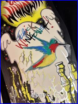 SIGNED Eric Winkowski Ghost Train Bird Doodle Santa Cruz Skateboard Deck AUTO