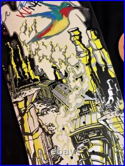 SIGNED Eric Winkowski Ghost Train Bird Doodle Santa Cruz Skateboard Deck AUTO